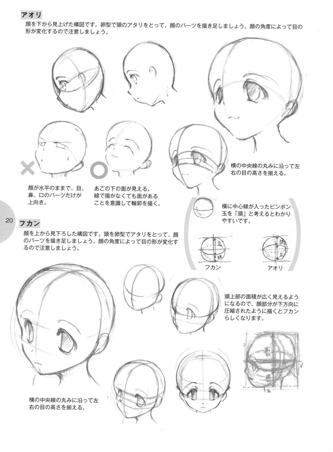 Пропорции головы аниме для рисования